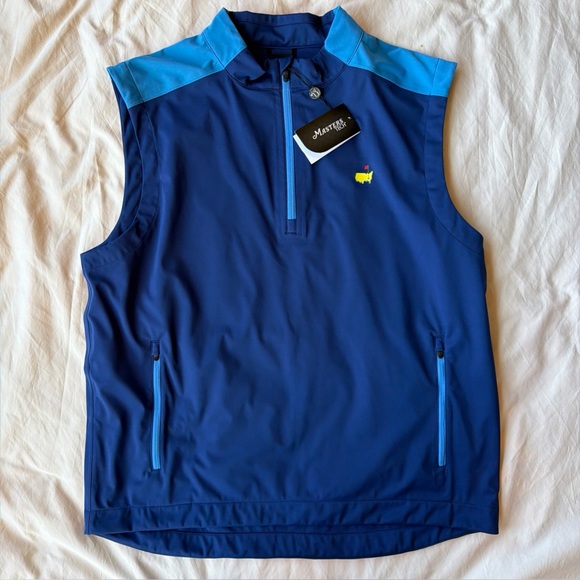 NWT Men’s Masters Tech Golf Performance 1/4 Zip Vest Size Large MT7217-01 Insign